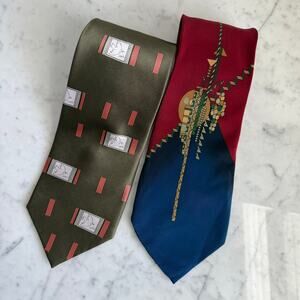 Picasso & Frank Lloyd Wright Designer Tie Bundle Men’s Silk